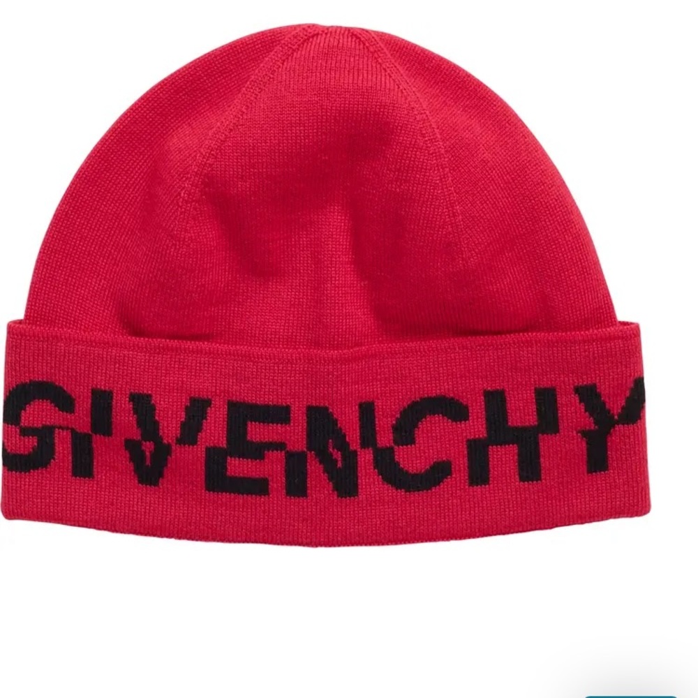Givenchy unisex split logo beanie hat NWT